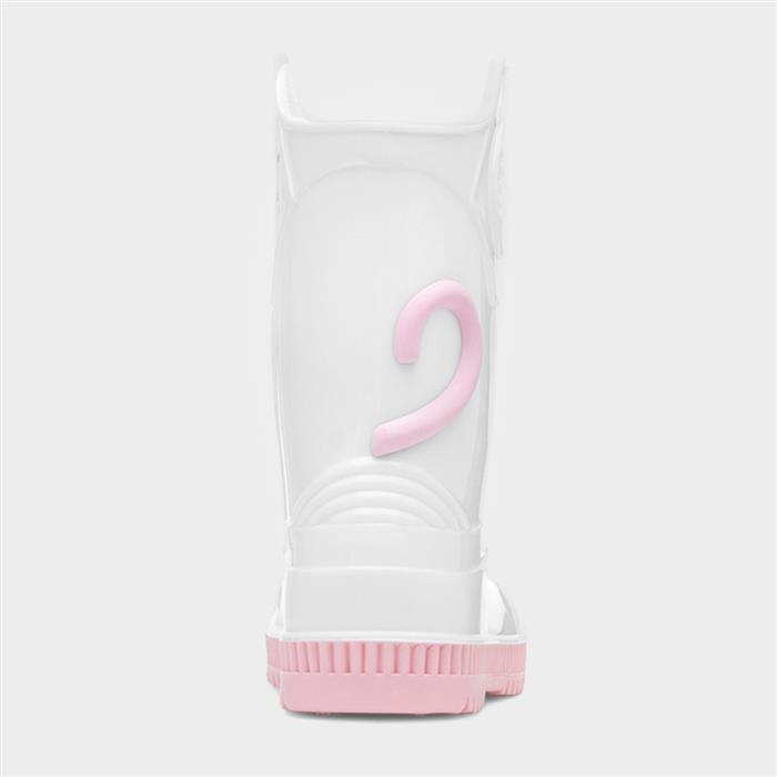 Kids White Mouse Welly