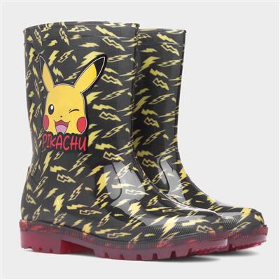 Ezra Kids Black PVC Welly