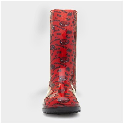 Kids Red Character Welly