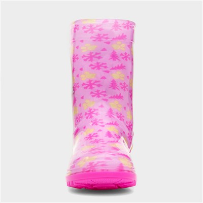 Kids Fuchsia Welly