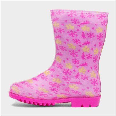 Kids Fuchsia Welly