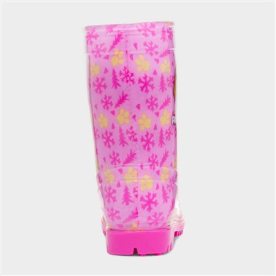 Kids Fuchsia Welly