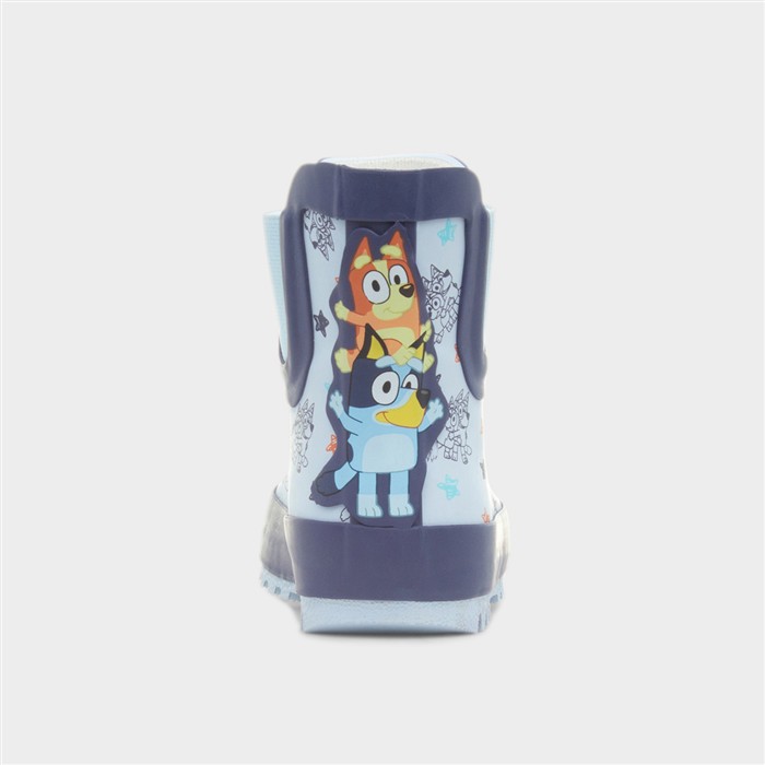 Kids Blue Star Short Ankle Chelsea Welly