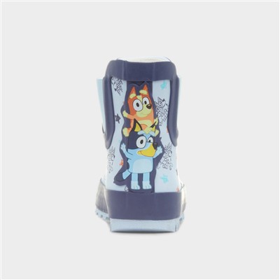 Kids Blue Star Short Ankle Chelsea Welly