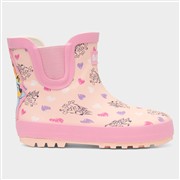 Bluey Kids Pink Ankle Chelsea Heart Design Welly (Click For Details)
