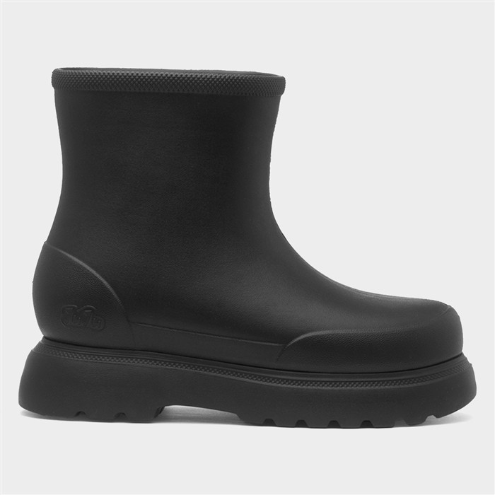 Dream Womens Black Lightweight Chunky Welly