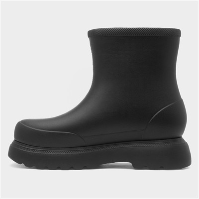 Dream Womens Black Chunky Welly
