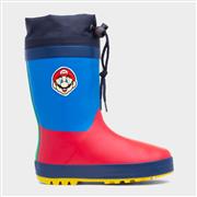 Super Mario Kids Multi Warm Lined Welly (Click For Details)