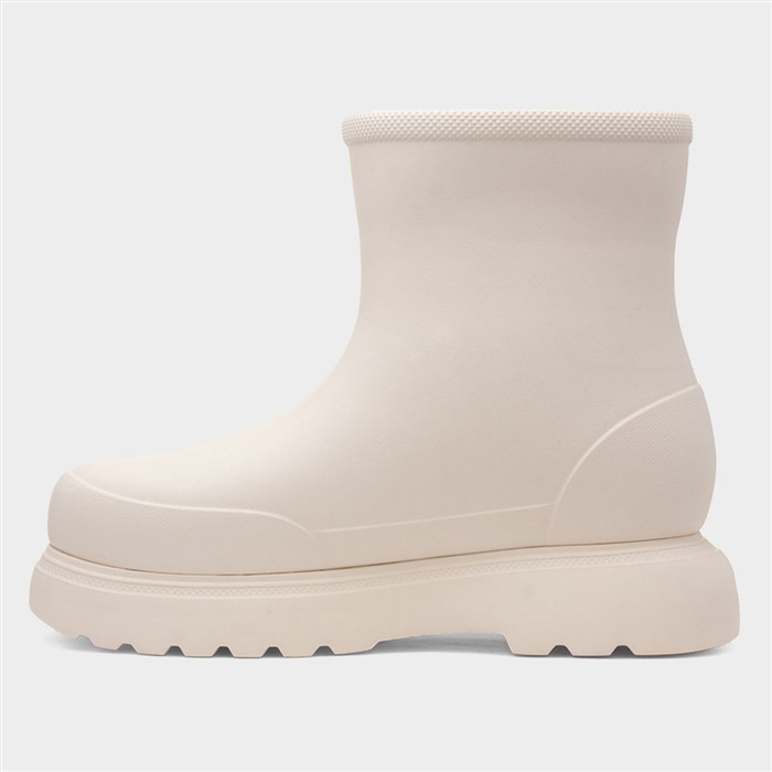 Dream Womens White Lightweight Chunky Welly