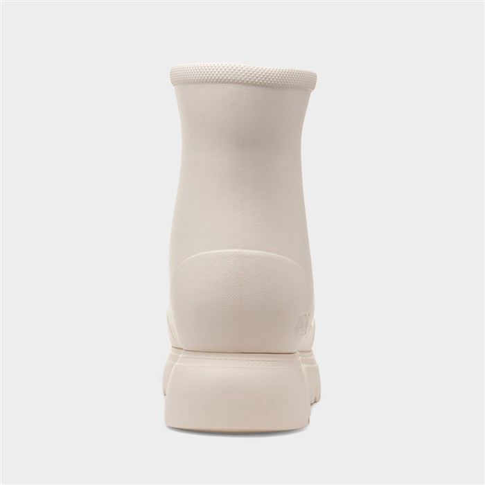 Dream Womens White Lightweight Chunky Welly