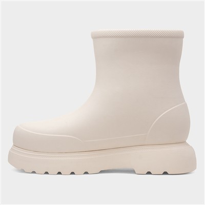 Dream Womens White Chunky Welly