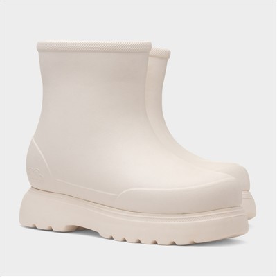 Dream Womens White Chunky Welly