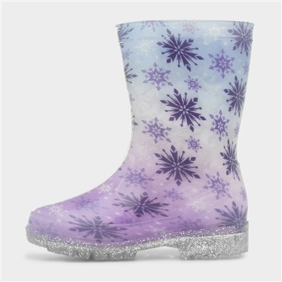 Atlas Kids Blue and Lilac Welly