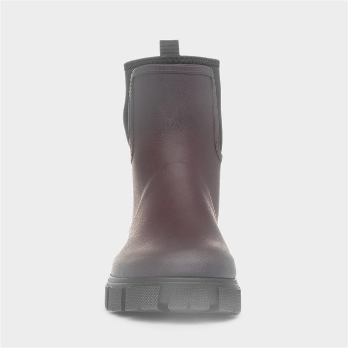 Lake Womens Plum Welly Ankle Boot