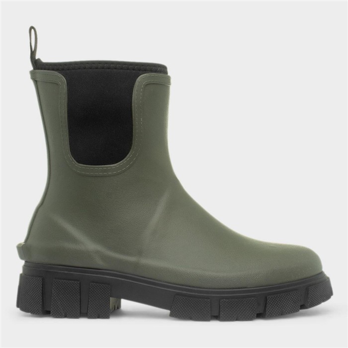 Lake Womens Khaki Green Welly Boots