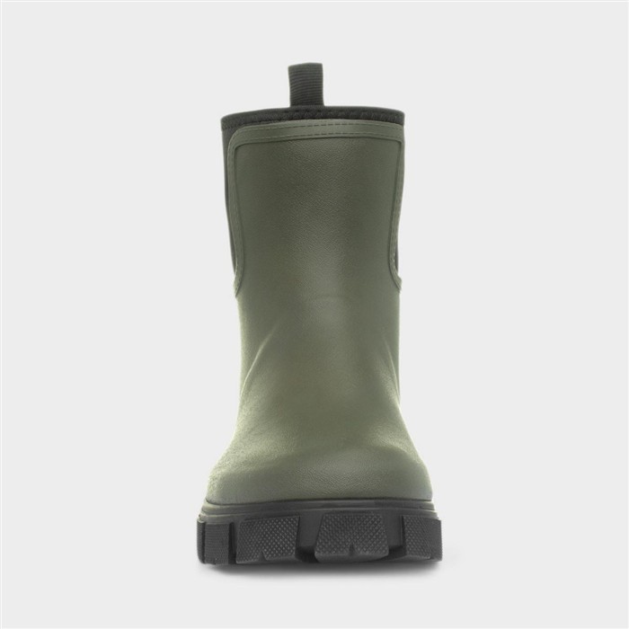 Lake Womens Khaki Green Welly Boots