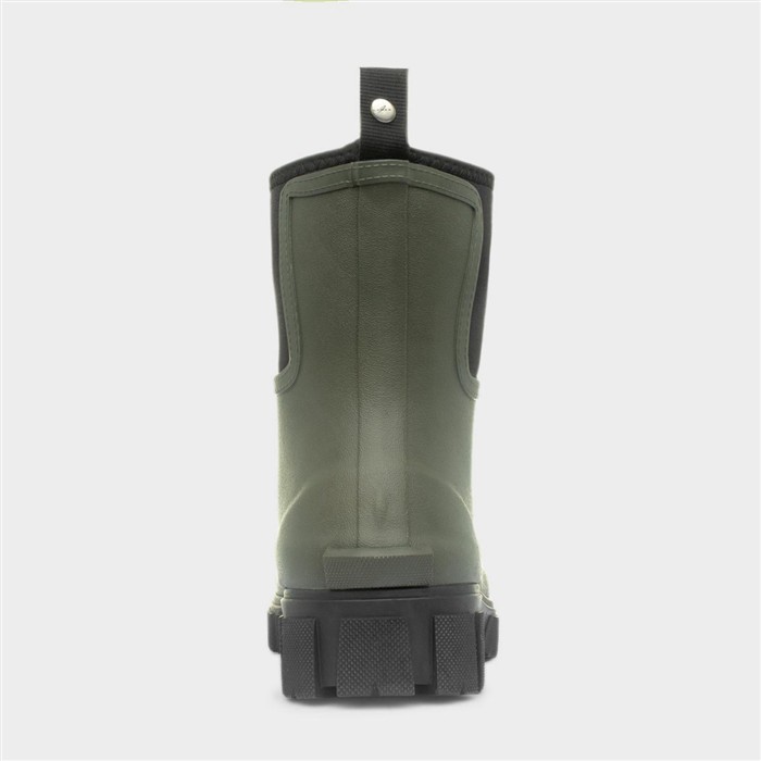 Lake Womens Khaki Green Welly Boots