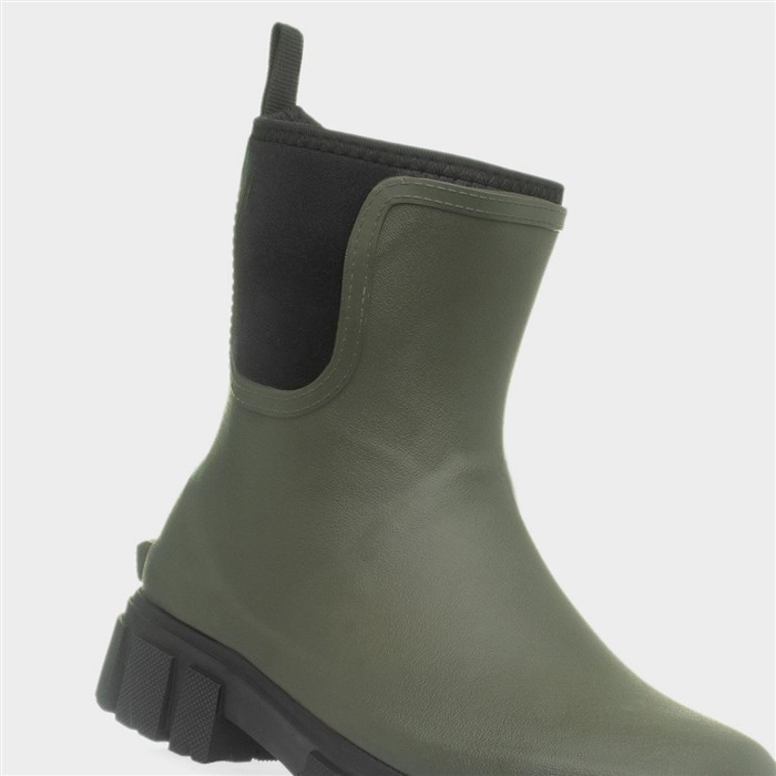 Lake Womens Khaki Green Welly Boots