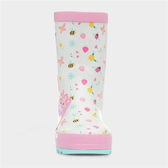 Dione Kids Cream Welly Boot