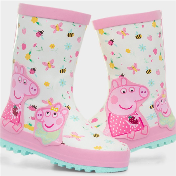 Dione Kids Cream Welly Boot