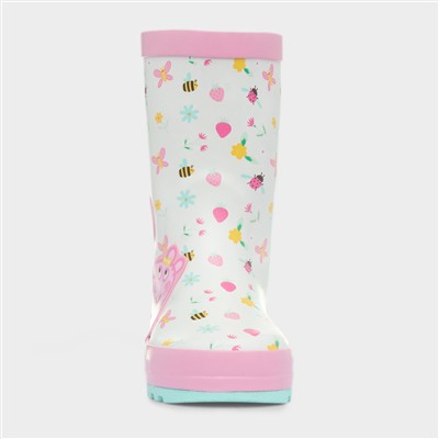Dione Kids Cream Welly Boot