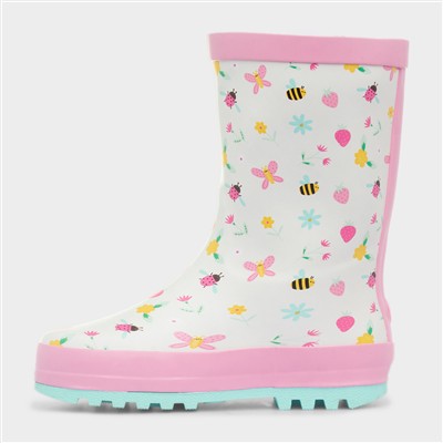 Dione Kids Cream Welly Boot