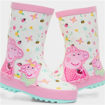 Dione Kids Cream Welly Boot