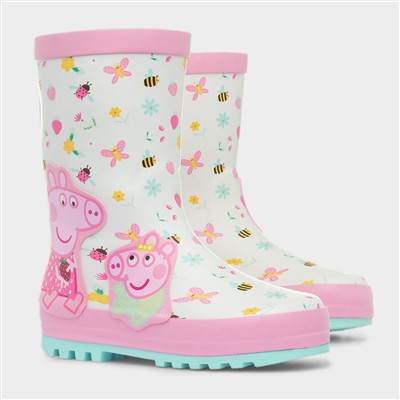 Dione Kids Cream Welly Boot