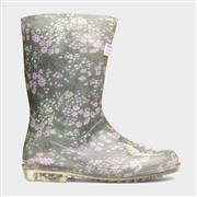Regatta Wenlock Ditsy Floral Kids Multi Welly (Click For Details)