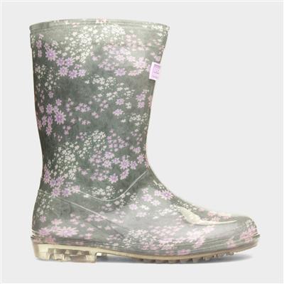 Wenlock Ditsy Floral Kids Multi Welly