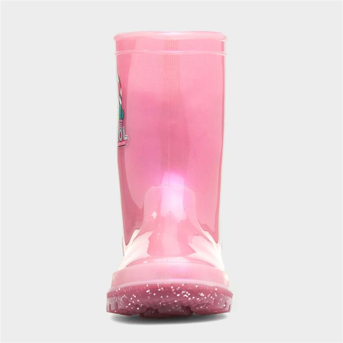 Surprise Girls Pink Glitter Character Welly