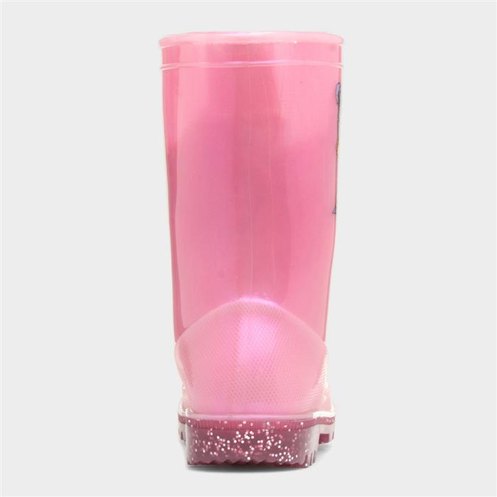 Surprise Girls Pink Glitter Character Welly
