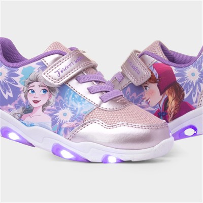 Kids Purple Light Up Trainers