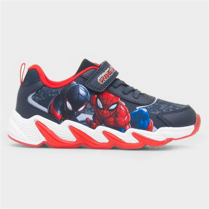 Kids' Navy Easy Fasten Light Up Trainer