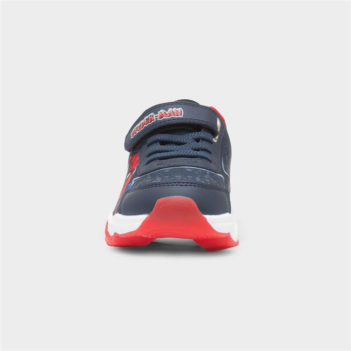 Kids' Navy Easy Fasten Light Up Trainer