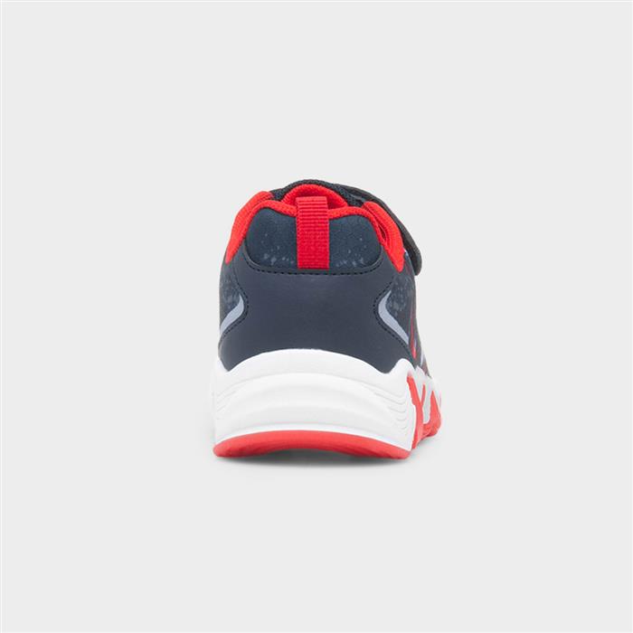 Kids' Navy Easy Fasten Light Up Trainer
