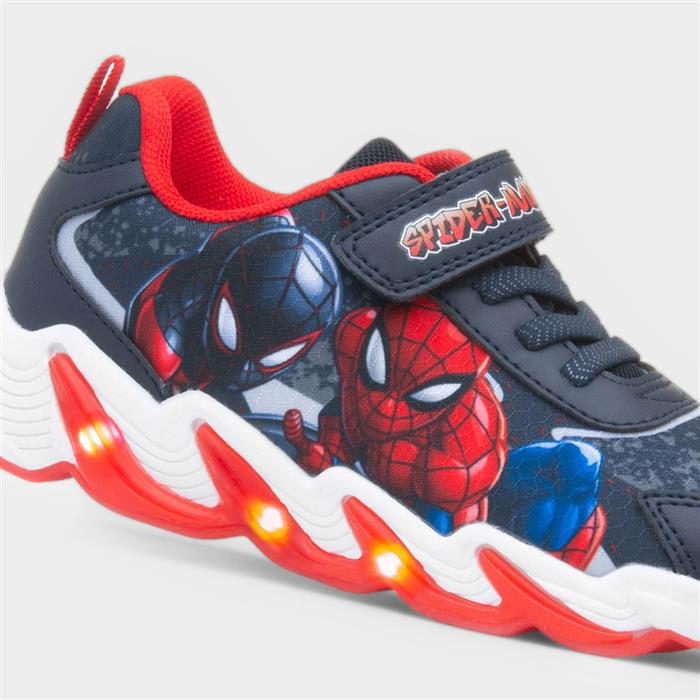 Kids' Navy Easy Fasten Light Up Trainer