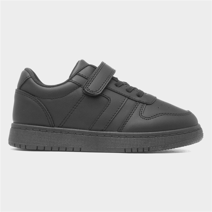 Kids Black Easy Fasten Strap Trainer