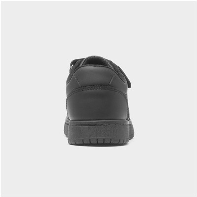 Kids Black Easy Fasten Strap Trainer