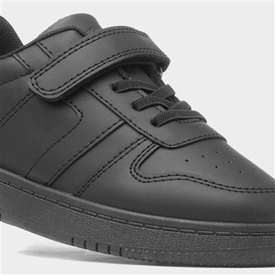 Kids Black Easy Fasten Strap Trainer