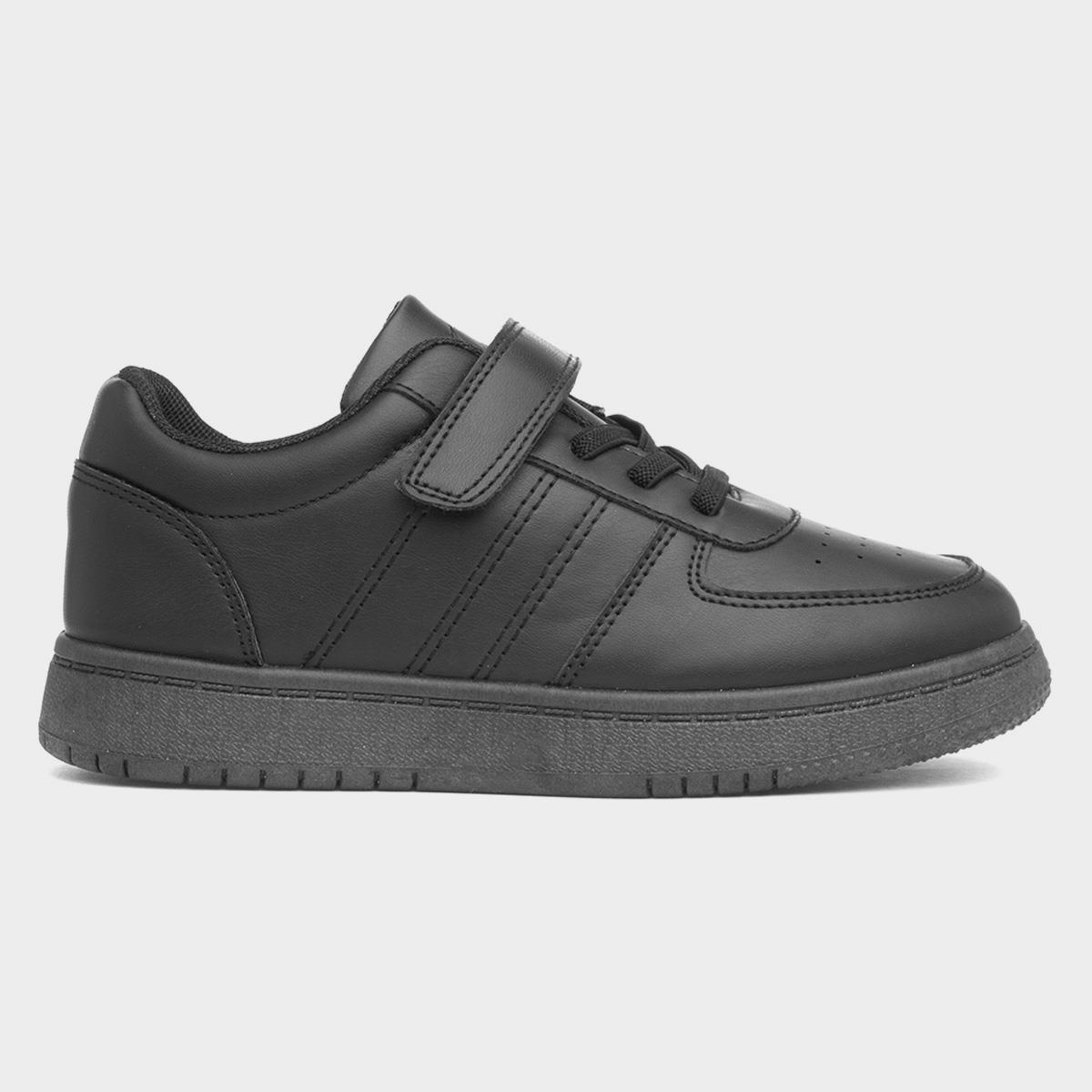 Kids Easy Fasten Trainer in Black