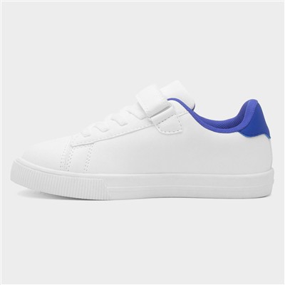 Kids' White Easy Fasten Trainers