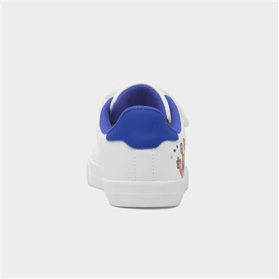 Kids White Easy Fasten Monster Trainer