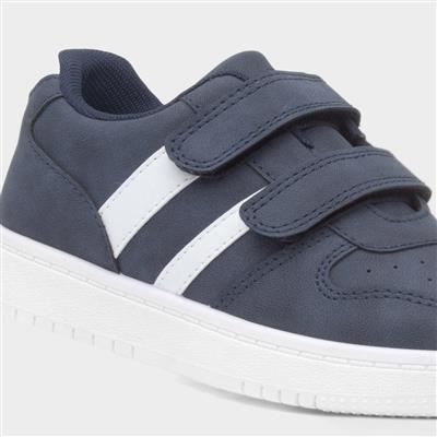 Kids Blue Easy Fasten Trainer