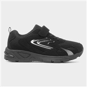 XL Cadshaw Kids Black Easy Fasten Trainer (Click For Details)