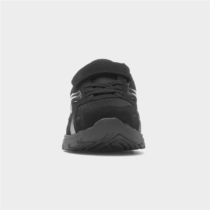 Kids' Black Easy Fasten Trainers