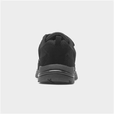 Kids' Black Easy Fasten Trainers