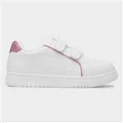 XL Kids White Easy Fasten Trainer (Click For Details)