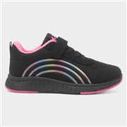 Kids Black Rainbow Easy Fasten Trainer (Click For Details)