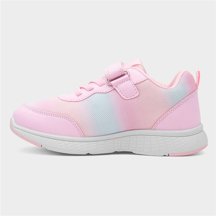 Girls Pink Easy Fasten Trainer